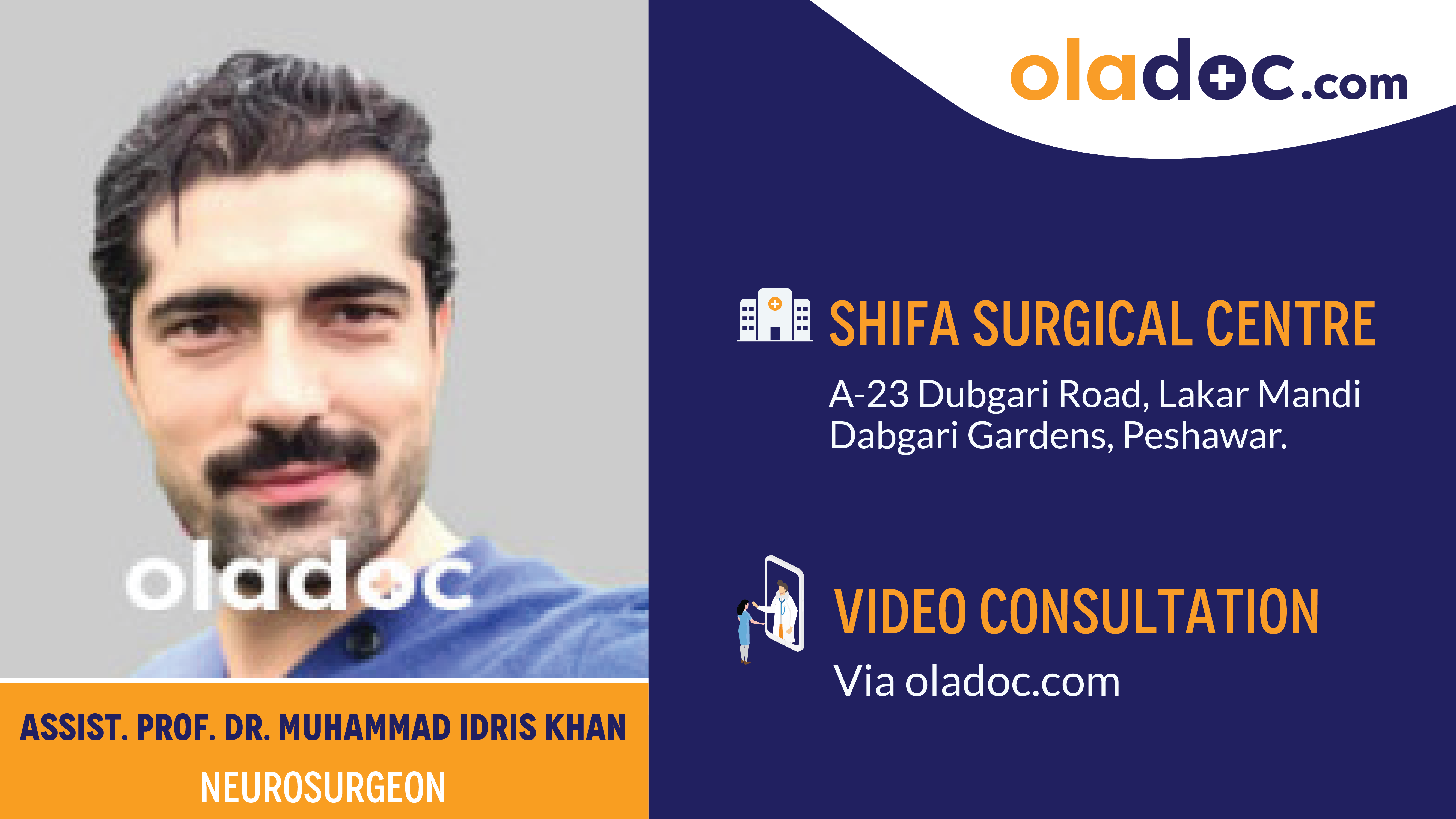 Practice locations of Dr.Muhammad Idris Khan